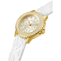 Thumbnail for Chronograph Watch - Guess GW0411L1 Ladies Crown Jewel White Watch