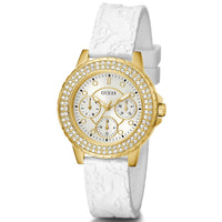 Thumbnail for Chronograph Watch - Guess GW0411L1 Ladies Crown Jewel White Watch