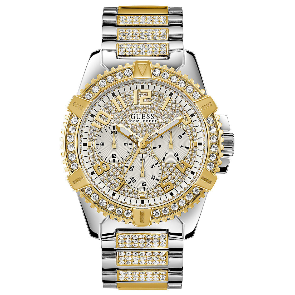 Chronograph Watch - Guess W0799G4 Men's Frontier Two-Tone Watch