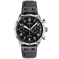 Thumbnail for Chronograph Watch - Junghans Meister Pilot Men's Black Watch 27/3590.00