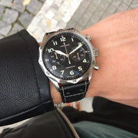 Thumbnail for Chronograph Watch - Junghans Meister Pilot Men's Black Watch 27/3590.00