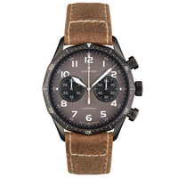 Thumbnail for Chronograph Watch - Junghans Meister Pilot Men's Brown Watch 27/3794.00