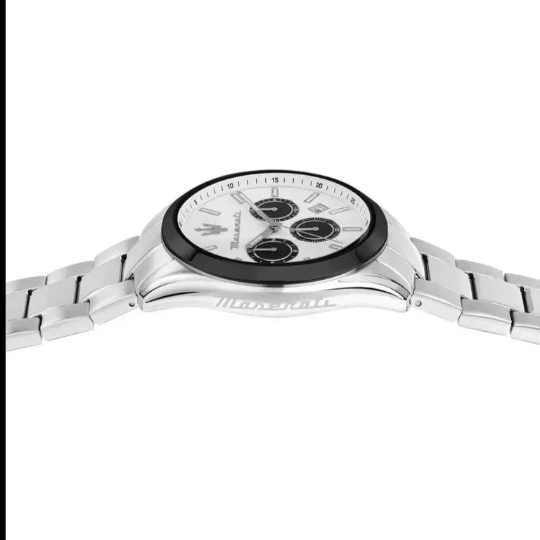 Chronograph Watch - Maserati Attrazione Men's Silver Watch R8853151004