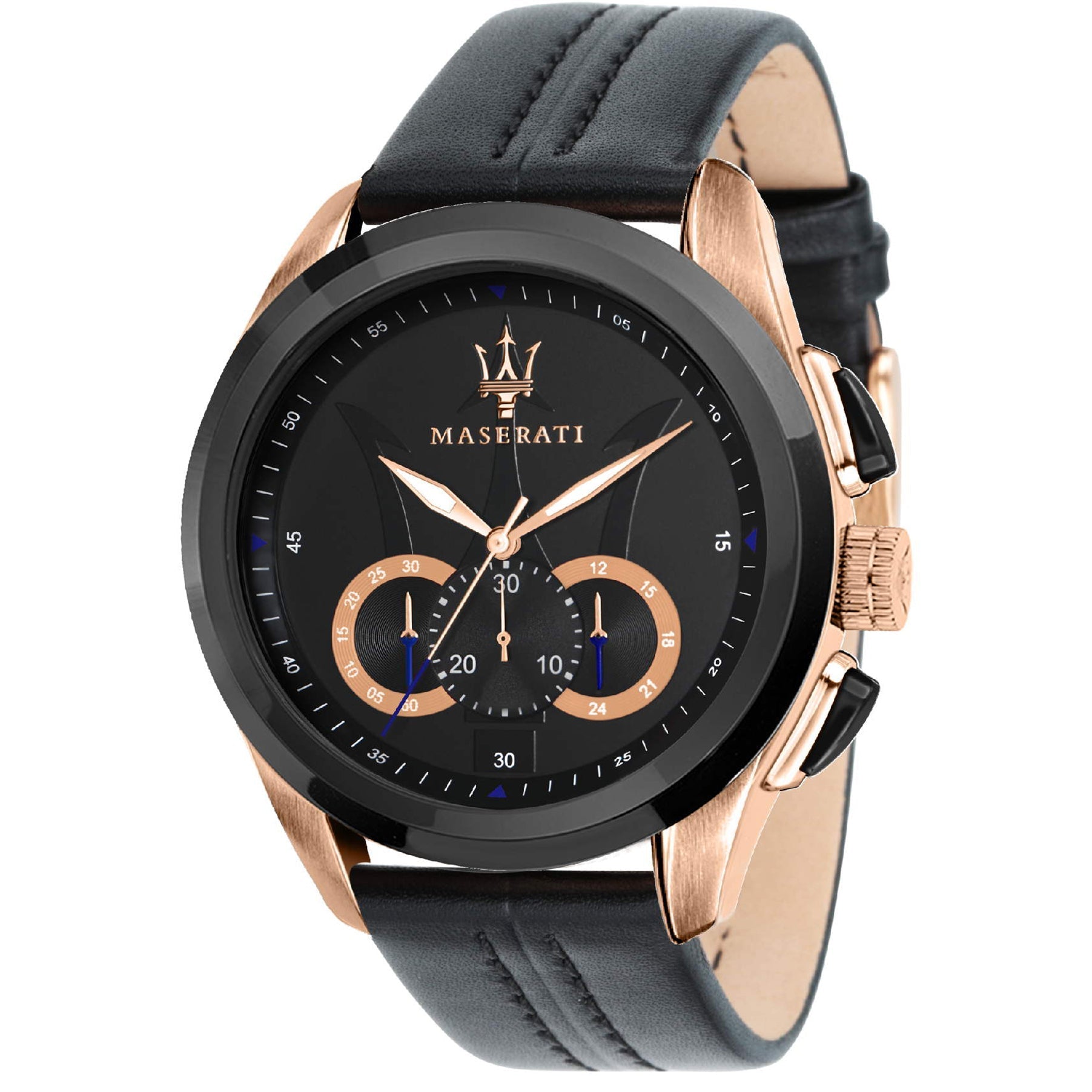 Chronograph Watch - Maserati Men's Black Traguardo Watch MSR8871612025