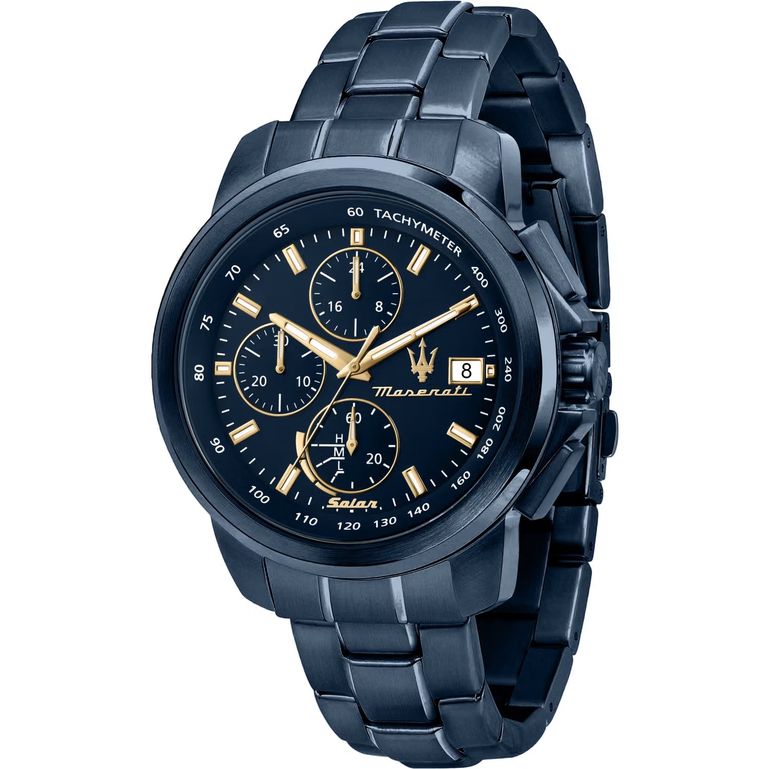 Chronograph Watch - Maserati Solar Blue Men's Watch R8873649002