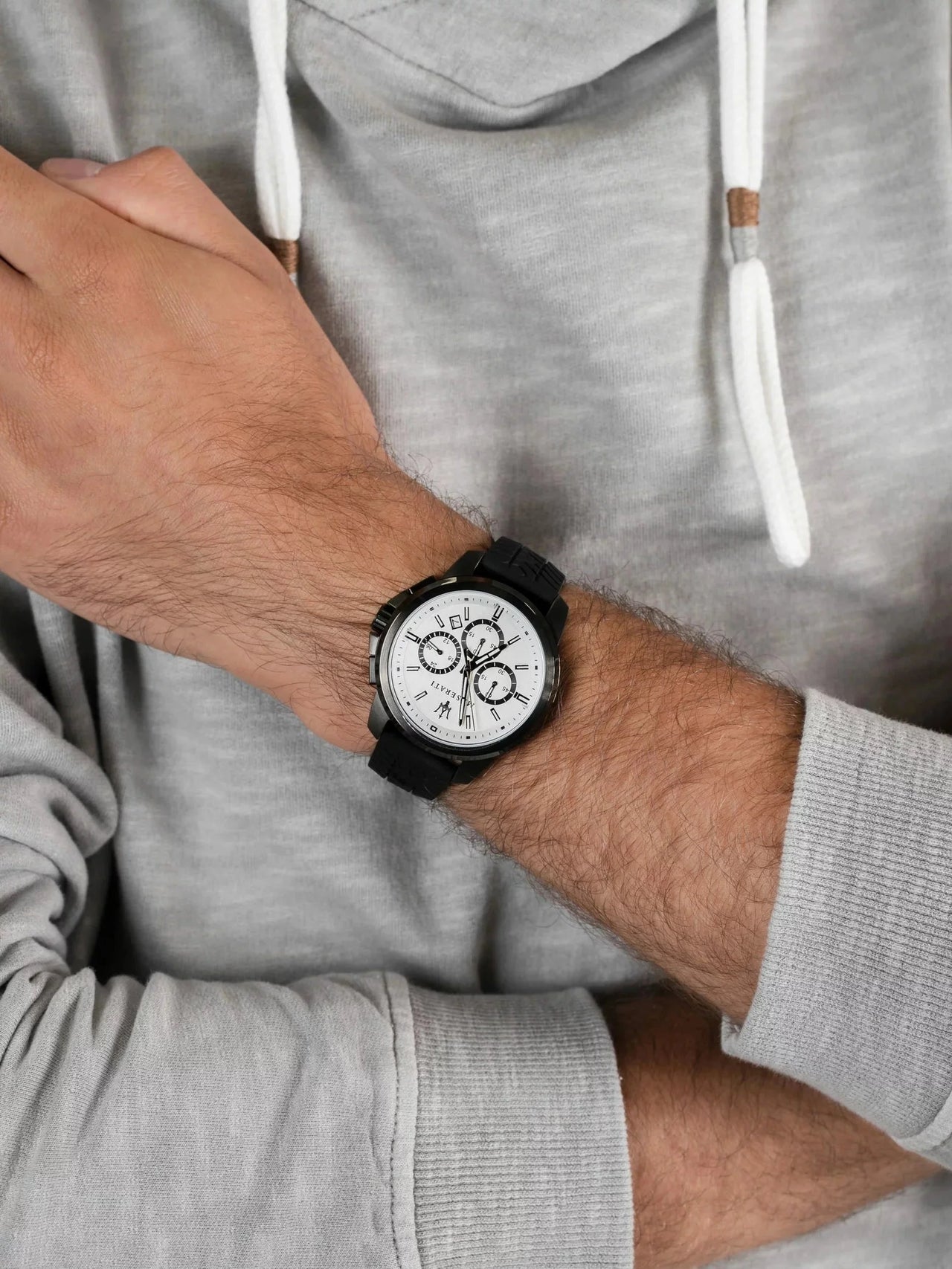 Chronograph Watch - Maserati Successo Black Men's Watch R8871621010