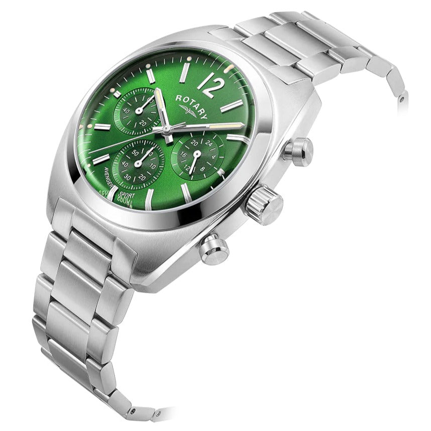 Chronograph Watch - Rotary Avenger Sport Chrono Men's Green Watch GB05485/24