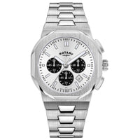 Thumbnail for Chronograph Watch - Rotary Regent Chrono Men's Silver Watch GB05450/59