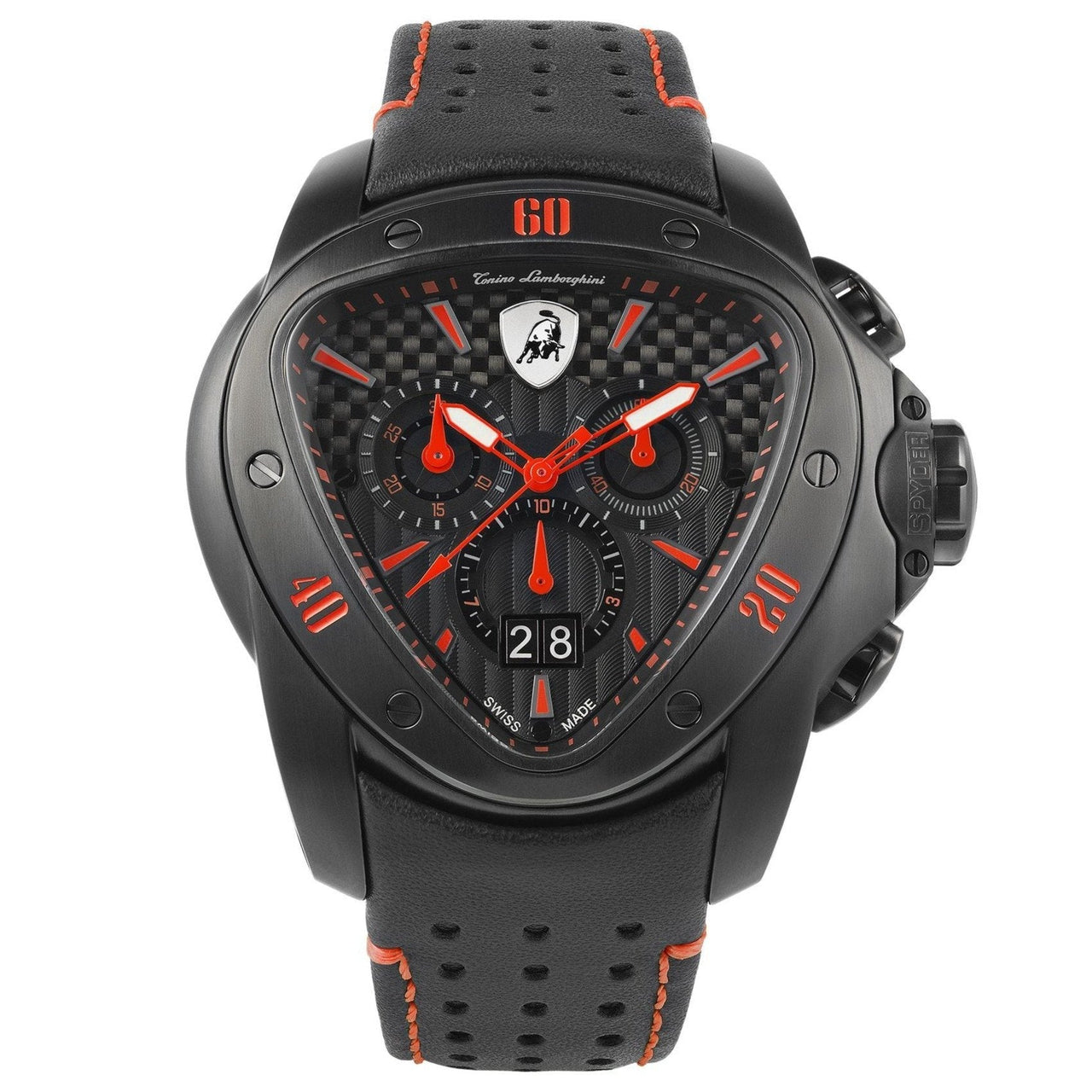 Tonino Lamborghini T9SA Men s Black Spyder Chronograph Watch from Watches and Crystals Watches Crystals