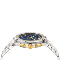 Thumbnail for Chronograph Watch - Versace Greca Logo CHR Men's Blue Watch VEZ900221