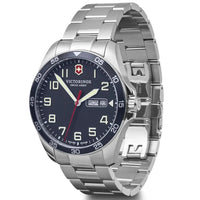 Thumbnail for Chronograph Watch - Victorinox FieldForce 3H Men's Silver Watch 241851