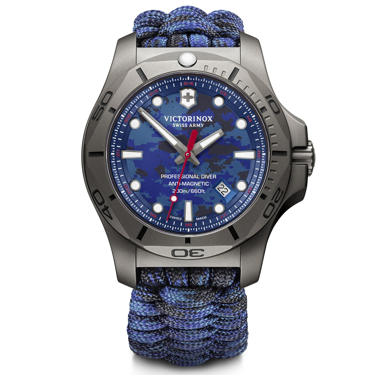 Chronograph Watch - Victorinox I.N.O.X. Pro Diver Titan Men's Blue Watch 241813