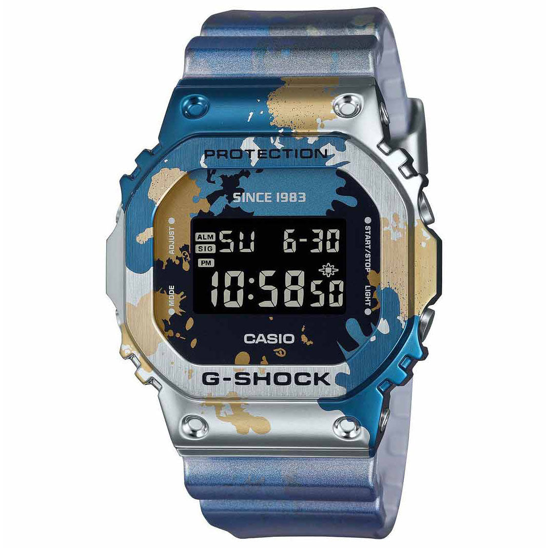 Digital Watch - Casio G-Shock Street Spirit Series Men's Blue Watch GM-5600SS-1ER