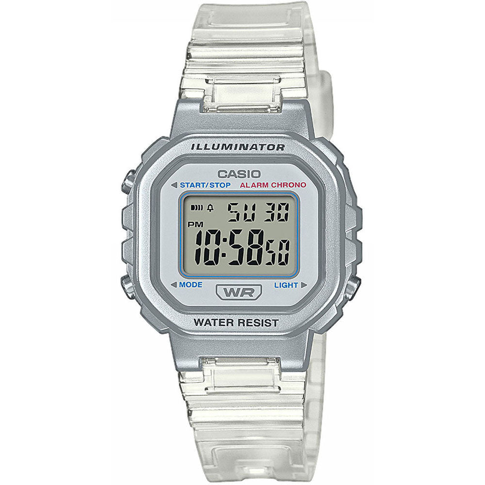 Digital Watch - Casio Vintage Sport Ladies Transparent Watch LA-20WHS-7AEF