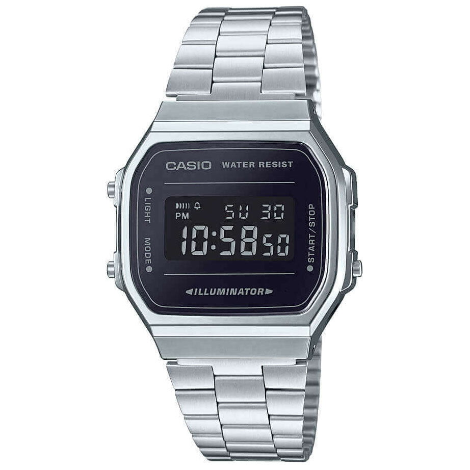 Digital Watch - Casio Vintage Unisex Silver Watch A168WEM-1EF