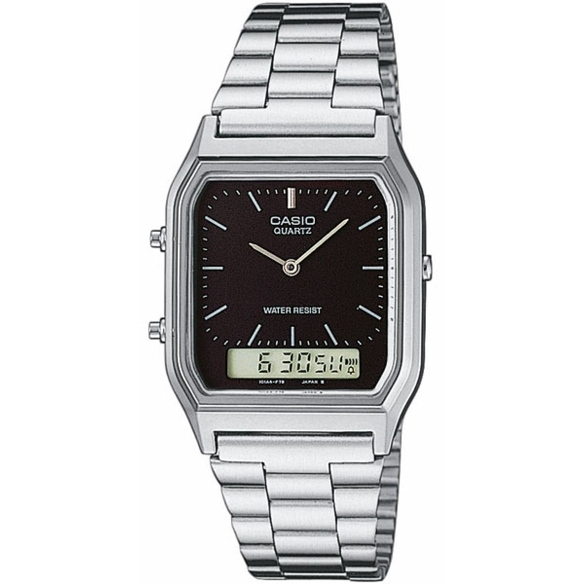 Digital Watch - Casio Vintage Unisex Silver Watch AQ-230A-1DMQYES