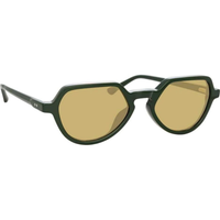 Thumbnail for Dries Van Noten Men's Angular Yellow Sunglasses