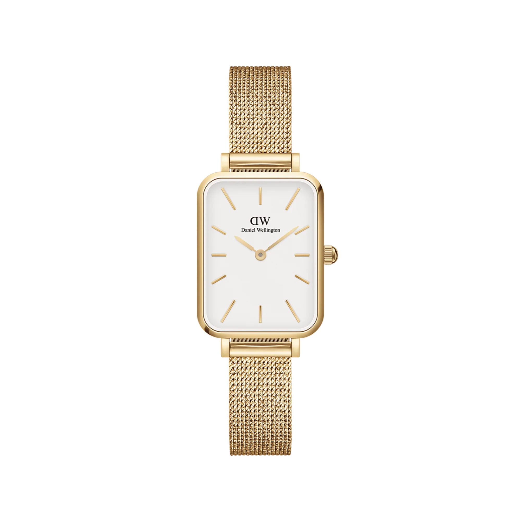 Daniel Wellington Quadro Pressed Evergold Ladies White Watch DW00100556