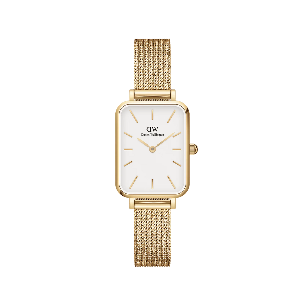 Daniel Wellington Quadro Pressed Evergold Ladies White Watch DW00100556