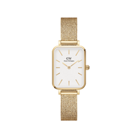 Thumbnail for Daniel Wellington Quadro Pressed Evergold Ladies White Watch DW00100556