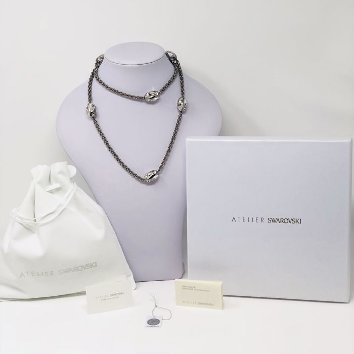 Swarovski Atelier Kalix Collection Ladies Necklace Ruthenium Plated