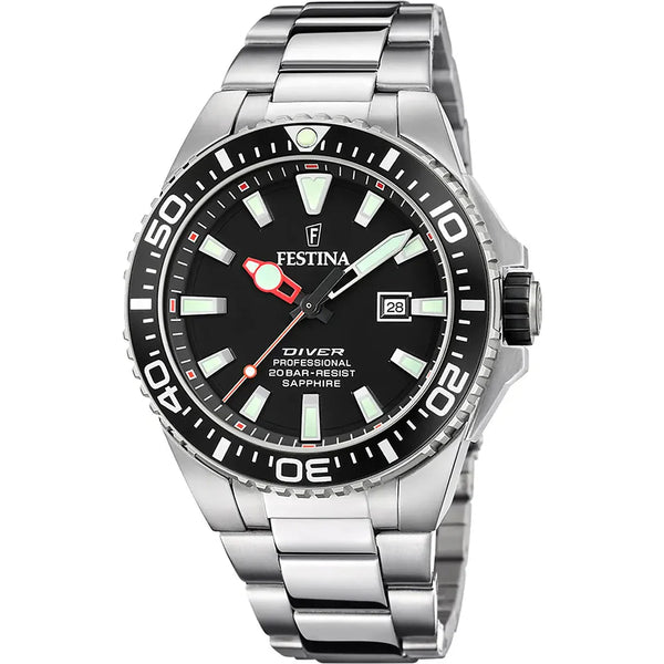 Festina Diver Professional Men's Silver Watch