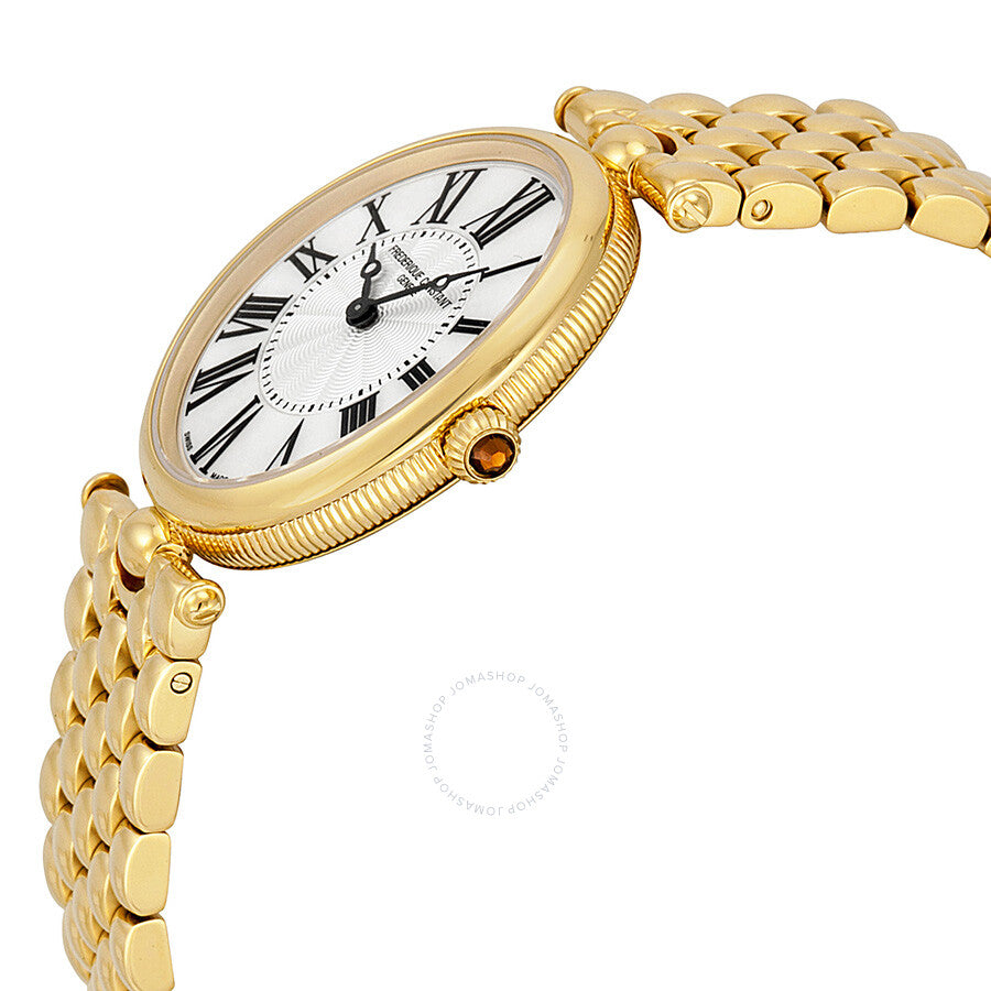 Frederique Constant Ladies Watch Art Deco Oval Gold Plated FC-200MPW2V5B