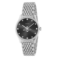 Thumbnail for Gucci Watch G-Timeless Ladies 36mm Slim Bee Silver