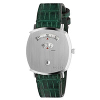 Thumbnail for Gucci Unisex Watch 38mm Grip Silver Green Alligator