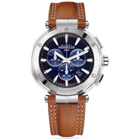 Thumbnail for Herbelin Montre Newport Chrono Men's Blue Watch 37688/35GON