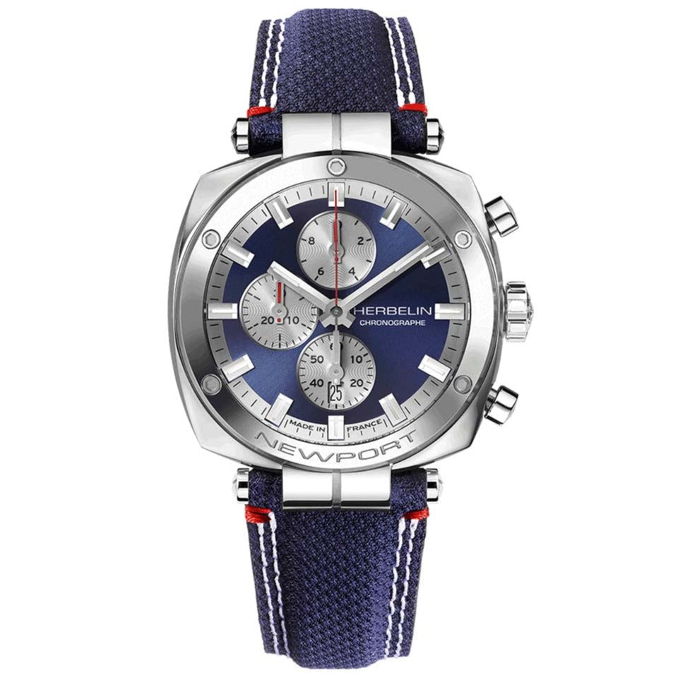 Herbelin Montre Newport Heritage Men's Blue Watch 35664AP25