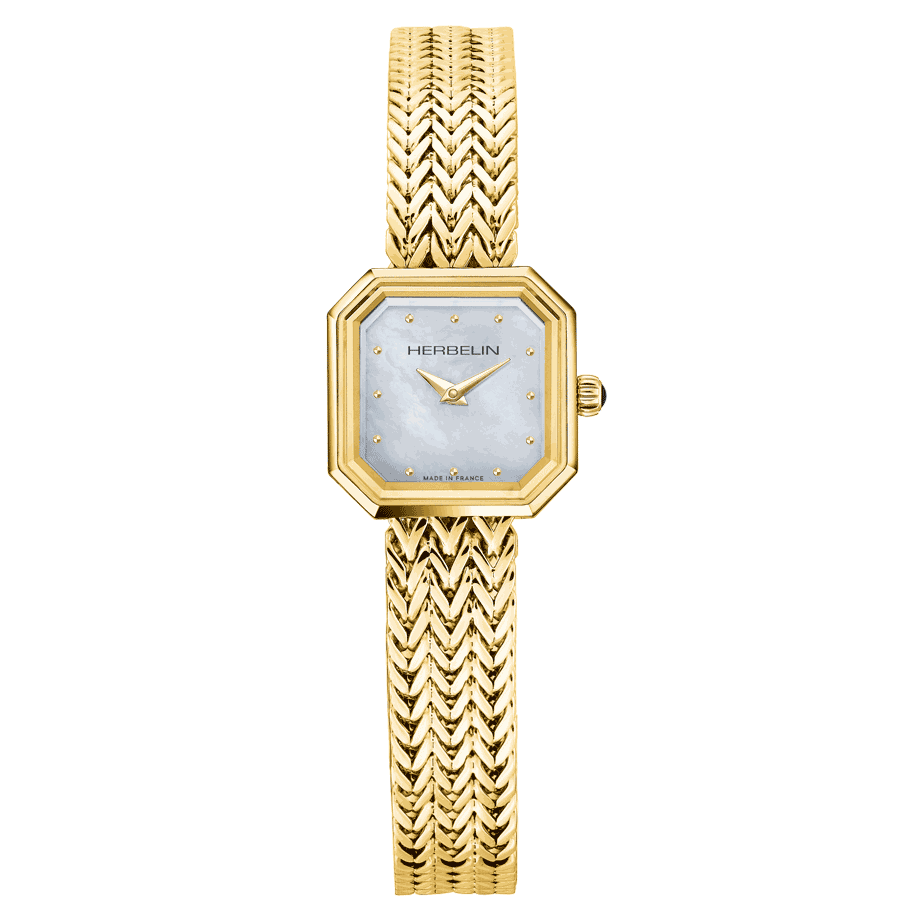 Herbelin Octogone  Ladies Gold Watch 17436/BP19