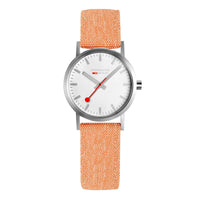 Thumbnail for Mondaine Ladies Watch Classic White Orange