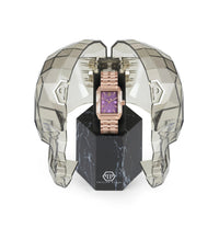 Thumbnail for Philipp Plein Ladies Watch Offshore Square Lilac Rose Gold PWMAA0722