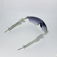 Thumbnail for Jeremy Scott Sunglasses Gun Metal Shield Special Edition JSM16C2SUN - Watches & Crystals