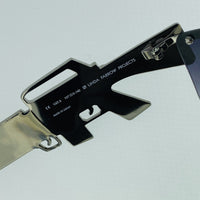 Thumbnail for Jeremy Scott Sunglasses Gun Metal Shield Special Edition JSM16C2SUN - Watches & Crystals