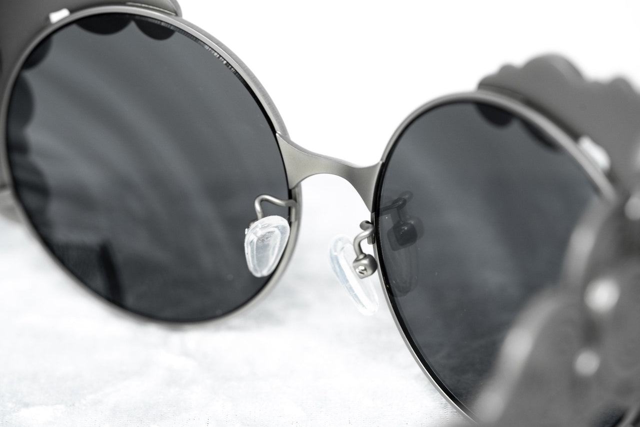 Khaleda And Fahad Women Sunglasses Cat Eyes Silver Titanium With Platinum Lenses Category 3 KR2C2SUN - Watches & Crystals