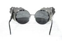 Thumbnail for Khaleda And Fahad Women Sunglasses Cat Eyes Silver Titanium With Platinum Lenses Category 3 KR2C2SUN - Watches & Crystals