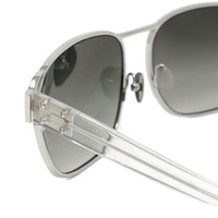 Thumbnail for Kris Van Assche Sunglasses D-Frame Silver and Grey - Watches & Crystals