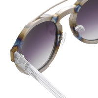 Thumbnail for Kris Van Assche Sunglasses Oval Burnt Silver and Grey Graduated Lenses Category 3 - KVA4C5SUN - Watches & Crystals