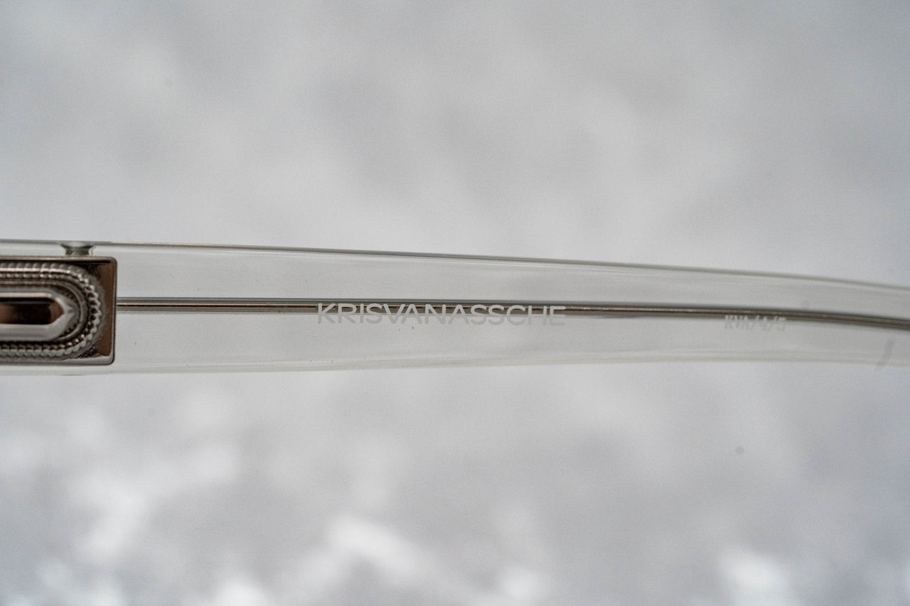 Kris Van Assche Sunglasses Oval Burnt Silver and Grey Graduated Lenses Category 3 - KVA4C5SUN - Watches & Crystals