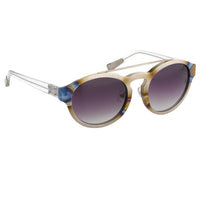 Thumbnail for Kris Van Assche Sunglasses Oval Burnt Silver and Grey Graduated Lenses Category 3 - KVA4C5SUN - Watches & Crystals