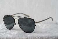 Thumbnail for Kris Van Assche Sunglasses Unisex Titanium Brushed Silver Black Clip-On with Grey Lenses Category 3 - KVA89C5SUN - Watches & Crystals
