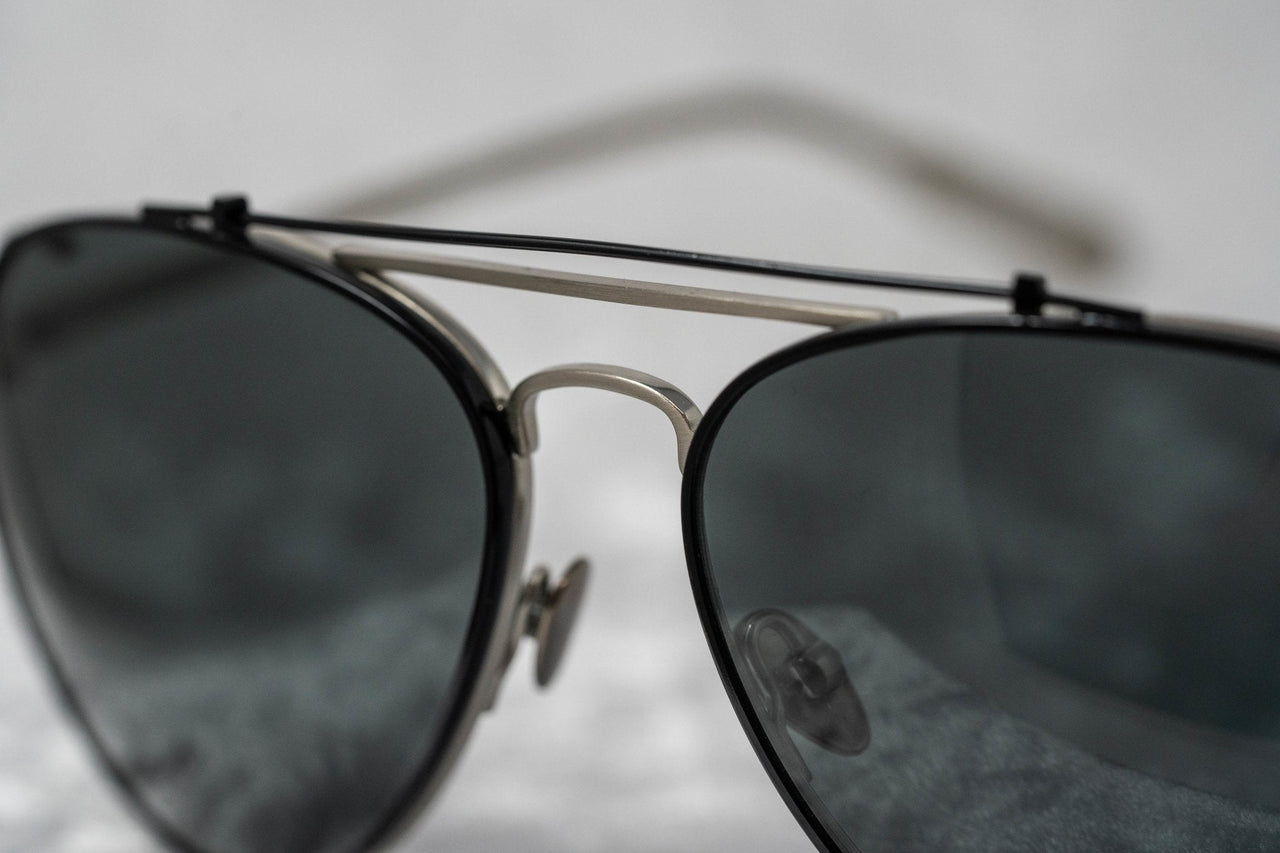 Kris Van Assche Sunglasses Unisex Titanium Brushed Silver Black Clip-On with Grey Lenses Category 3 - KVA89C5SUN - Watches & Crystals