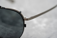 Thumbnail for Kris Van Assche Sunglasses Unisex Titanium Brushed Silver Black Clip-On with Grey Lenses Category 3 - KVA89C5SUN - Watches & Crystals