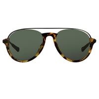Thumbnail for Kris Van Assche Sunglasses Unisex with Titanium Tortoise Shell Black and Green Lenses Category 2 - KVA84C2SUN - Watches & Crystals