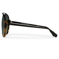Thumbnail for Kris Van Assche Sunglasses Unisex with Titanium Tortoise Shell Black and Green Lenses Category 2 - KVA84C2SUN - Watches & Crystals