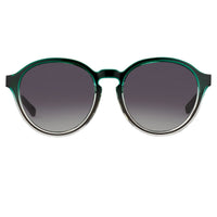 Thumbnail for Kris Van Assche Sunglasses with Oval Green Clear Gunmetal and Grey Graduated Lenses - KVA79C3SUN - Watches & Crystals