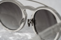 Thumbnail for Kris Van Assche Unisex Sunglasses Oval Shiny Silver and Grey Graduated Lenses - KVA4C4SUN - Watches & Crystals