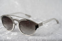 Thumbnail for Kris Van Assche Unisex Sunglasses Oval Shiny Silver and Grey Graduated Lenses - KVA4C4SUN - Watches & Crystals